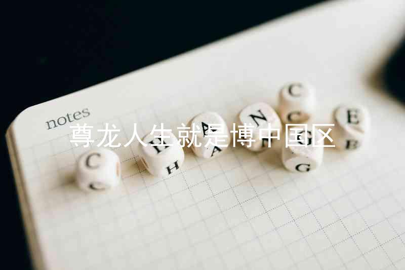 尊龙人生就是博中国区
